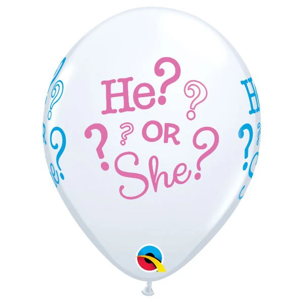 Gender Reveal - HE? OR SHE? Ballonnen 28cm