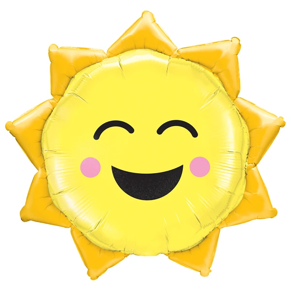 35 inch (89 cm) Qualatex Sunny Smile folie ballon