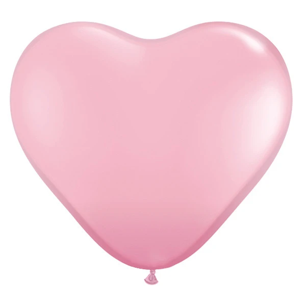 15cm (15 cm) Qualatex heart standaard Pink latex ballonnen